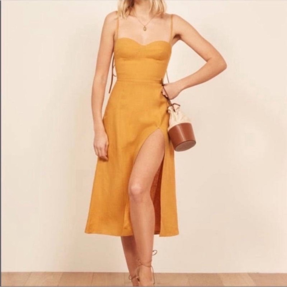 Reformation Nebraska dress in 0